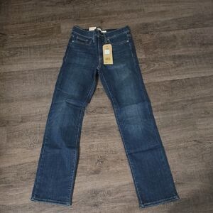 Levi's Women's Dark Blue Straight-Leg Jeans